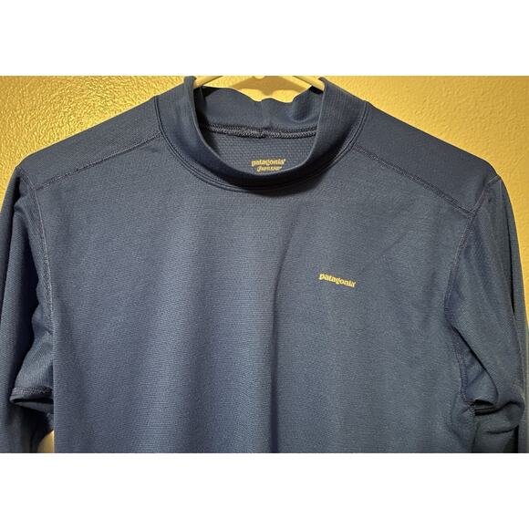 Patagonia Kids Boy Girl Capilene Blue Long Sleeve Ski Base Layer Top Size 14 - Picture 2 of 8